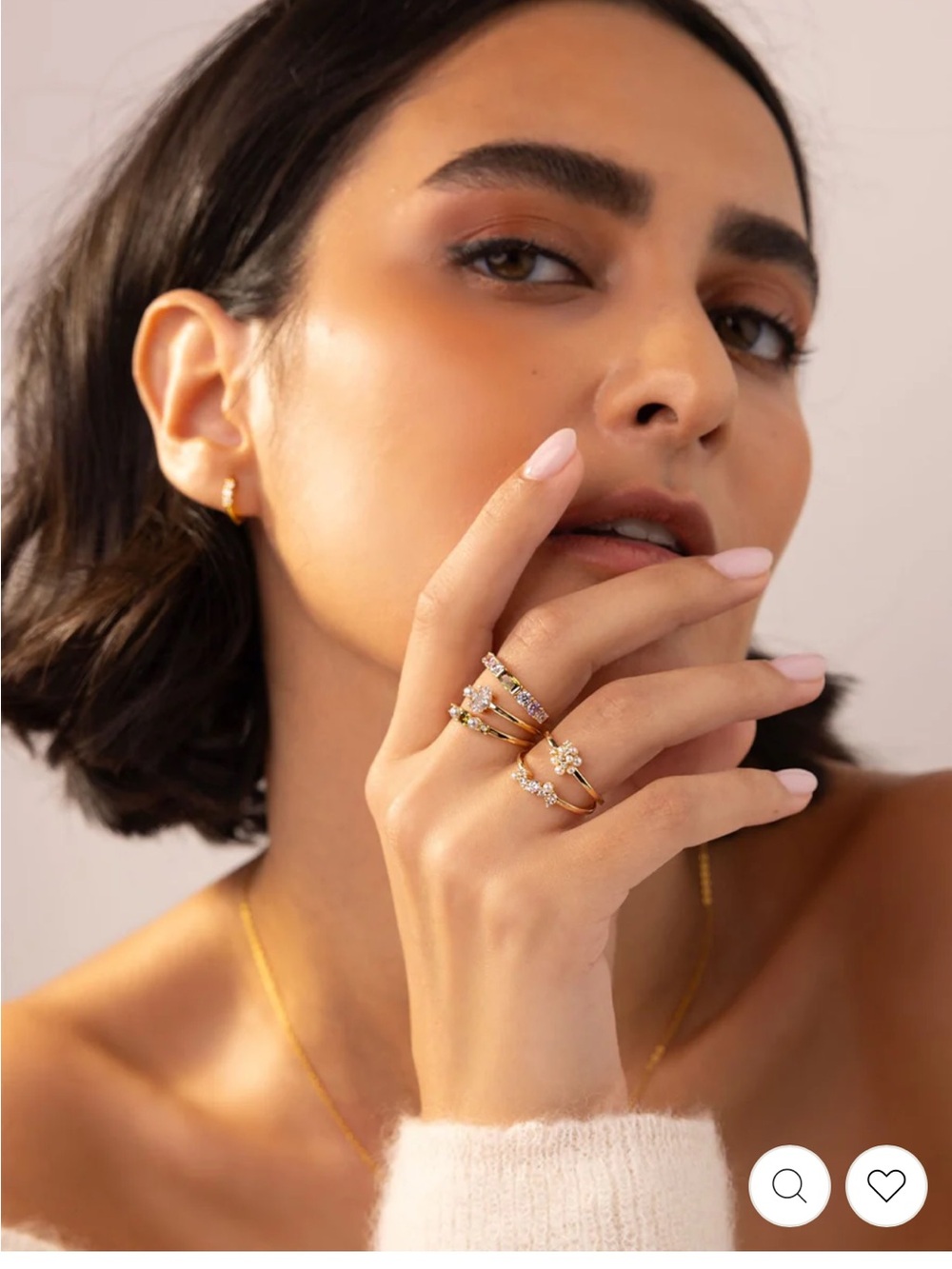 NEW Olive & Piper Vale Ring 14K Gold Plated - Picture 2 of 10